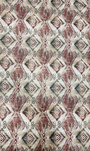 Decora Furnishings Aztec Design Soft Thick Velvet Fabric Digital Printed Upholstery Material for Sofa Diwan Cushions Chair Cover Craft Width 54 inches - Running Meter