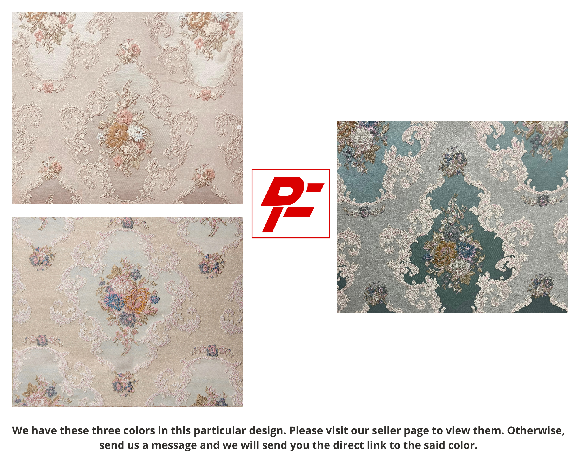 Jacquard in Victorian Floral Damask - Perfect for Window Treatments (Rococo Bloom)