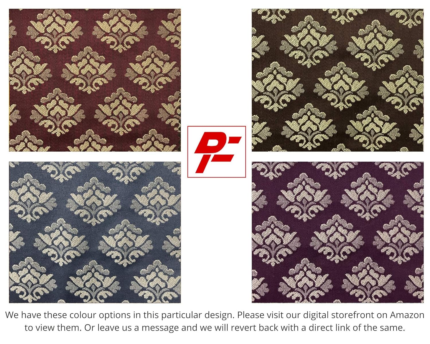 Jacquard in Damask Motif – Ideal for Upholstery & Chairs (Classic Elegance)