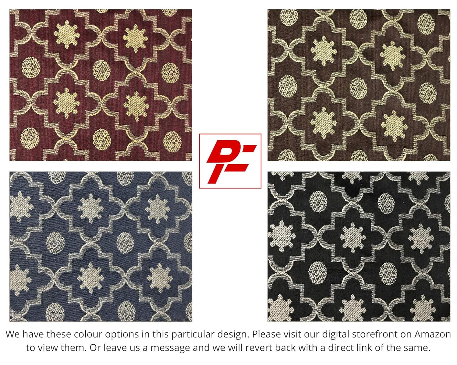 Jacquard in Moroccan Lattice – Perfect for Upholstery & Décor (Casbah Charm)